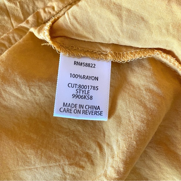 Max Studio Tiered Sleeveless Yellow Maxi Dress Size S - Picture 13 of 16